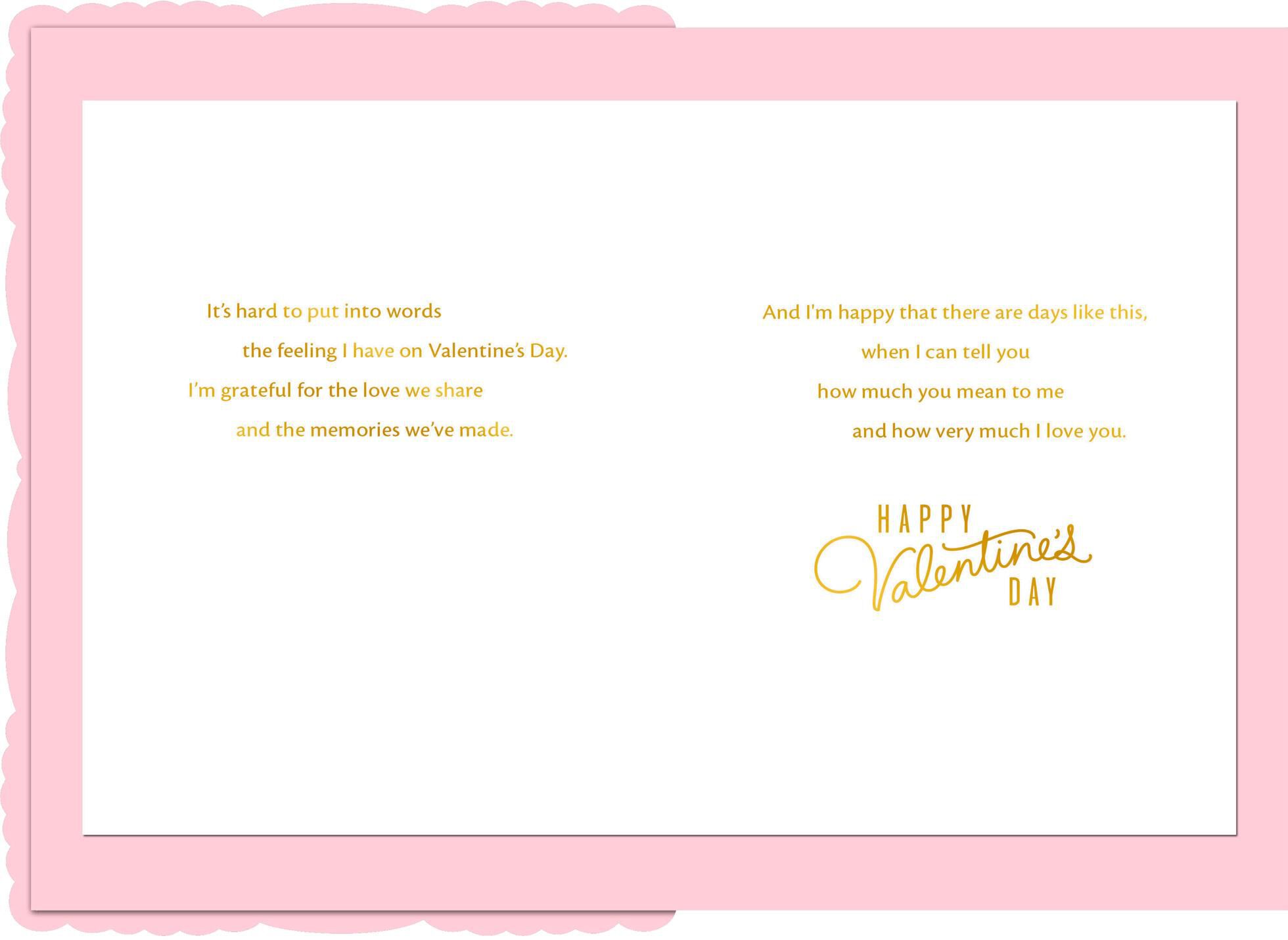 Grateful for You Valentine's Day Card for Wife
