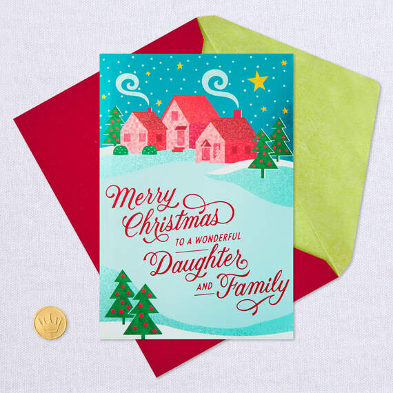 Wishing You Love Christmas Card for Daughter and Family, , large image number 5