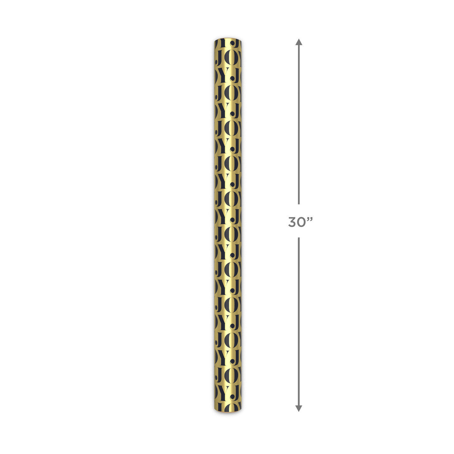 Joy on Gold Metallic Holiday Wrapping Paper Roll  image number 5