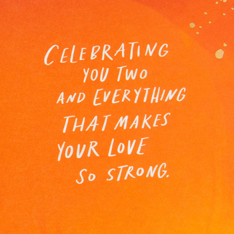 Morgan Harper Nichols Pink and Teal Landscape Anniversary Card  image number 2