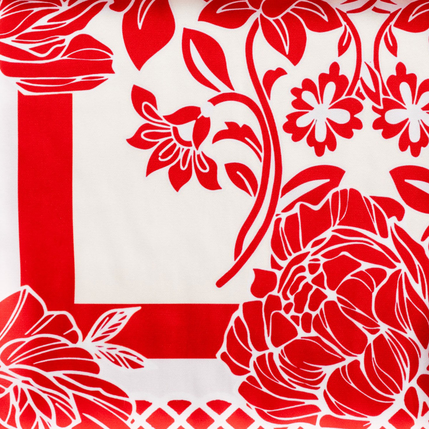 Sylvia Mollie Crimson and Cream Queen Fashion Scarf, Crimson & Cream Queen, large image number 3