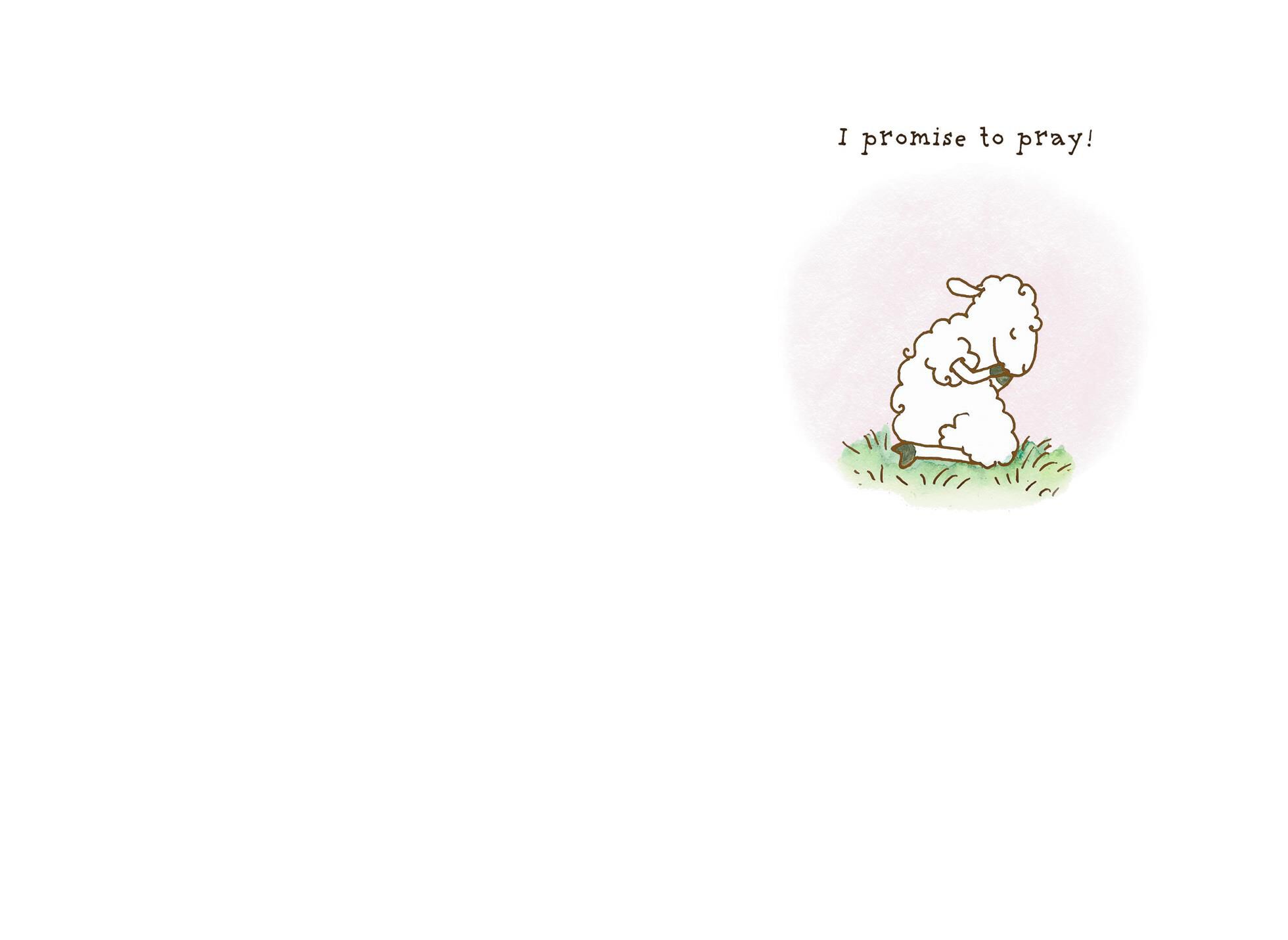 I Promise to Pray For You Religious Encouragement Card