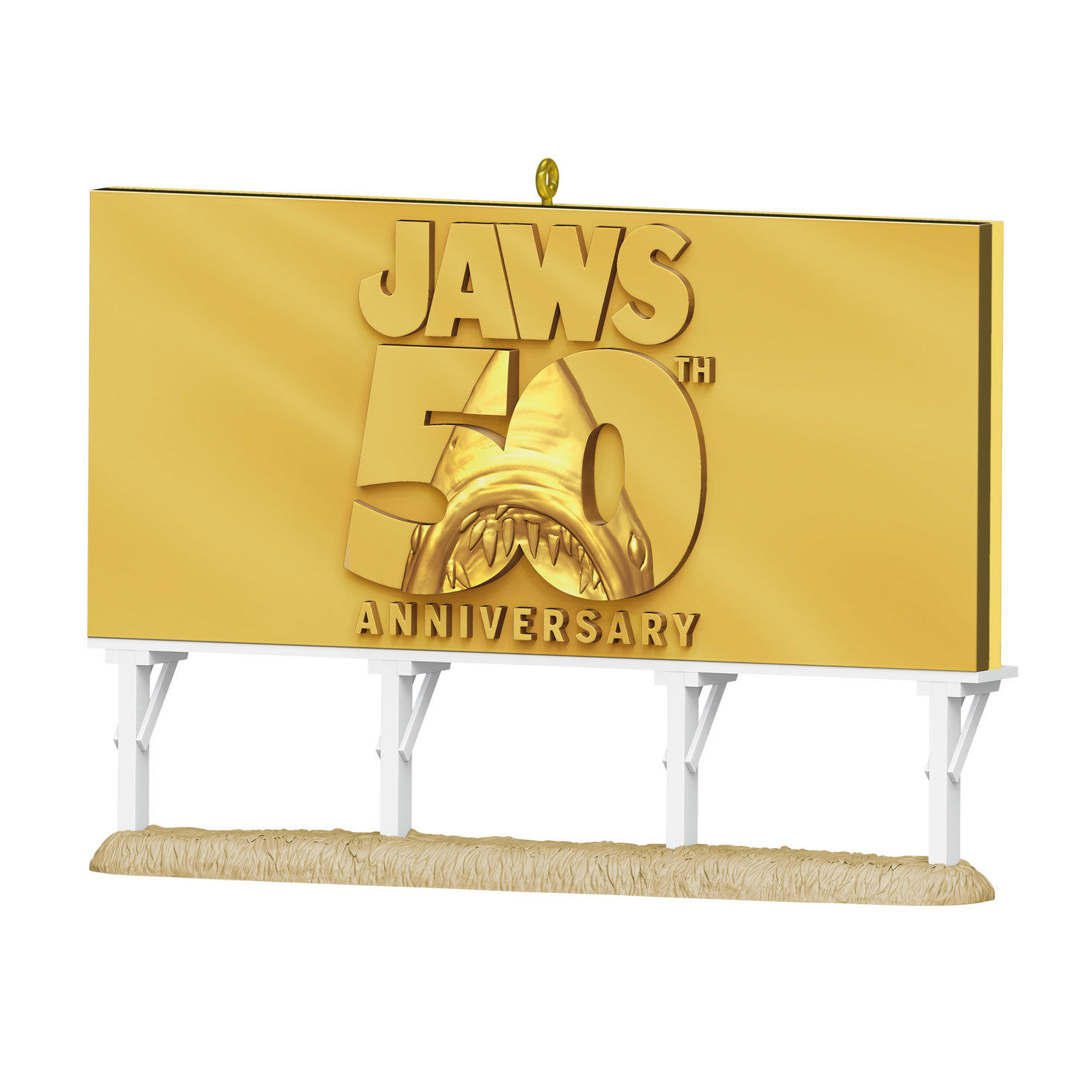 Jaws Billboard Keepsake Ornament Back image number 7