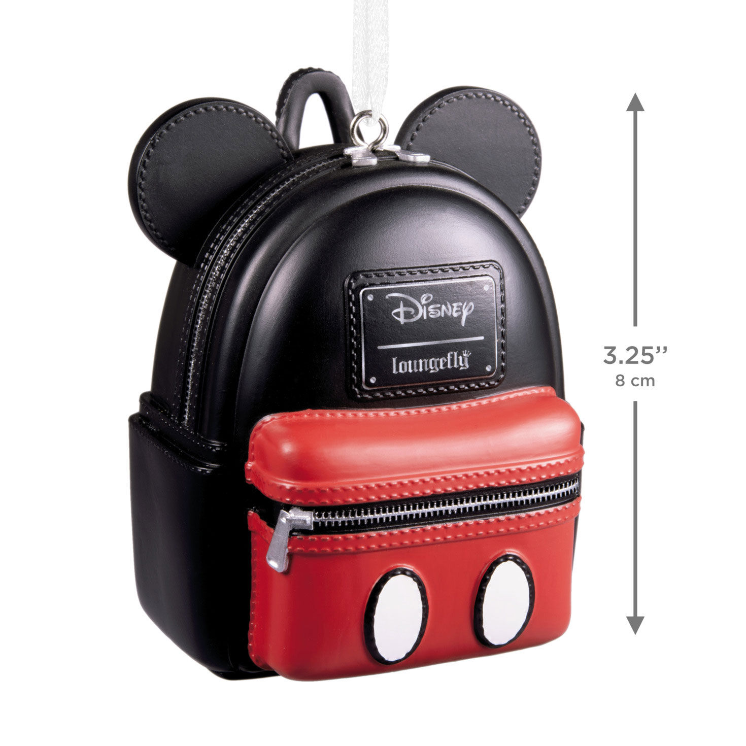 Mickey Mouse Loungefly Backpack Christmas Ornament measurement image number 3