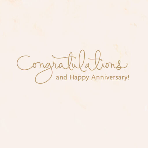 Growing in Happiness and Love Anniversary Card, 