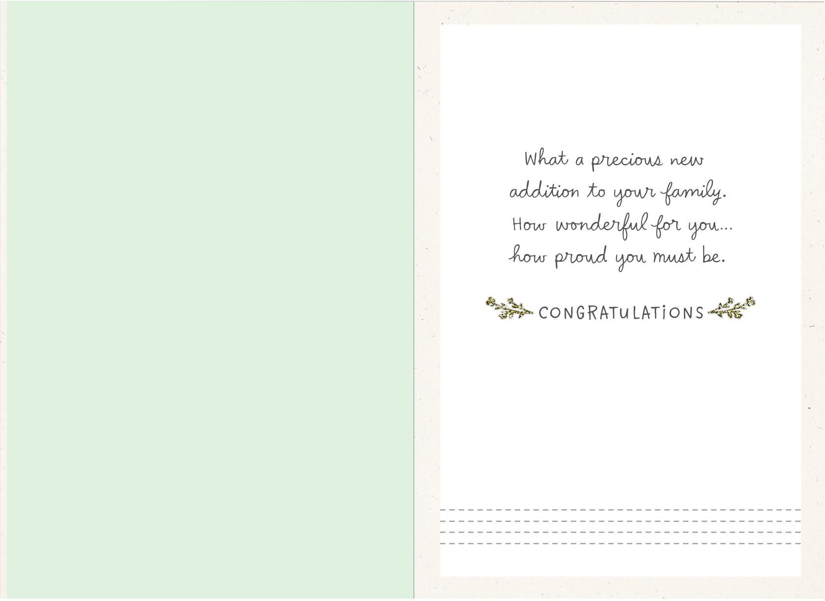 Sweet Bunny New Baby Card for Great-Grandparents