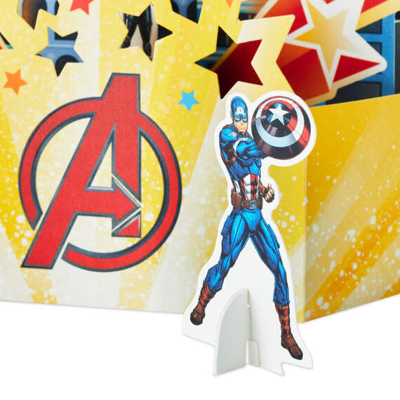 Marvel Avengers Assemble and Celebrate 3D Pop-Up Card With Playset, , large image number 5