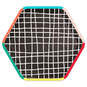 Black Grid Hexagonal Dessert Plates, Set of 8, , large image number 1