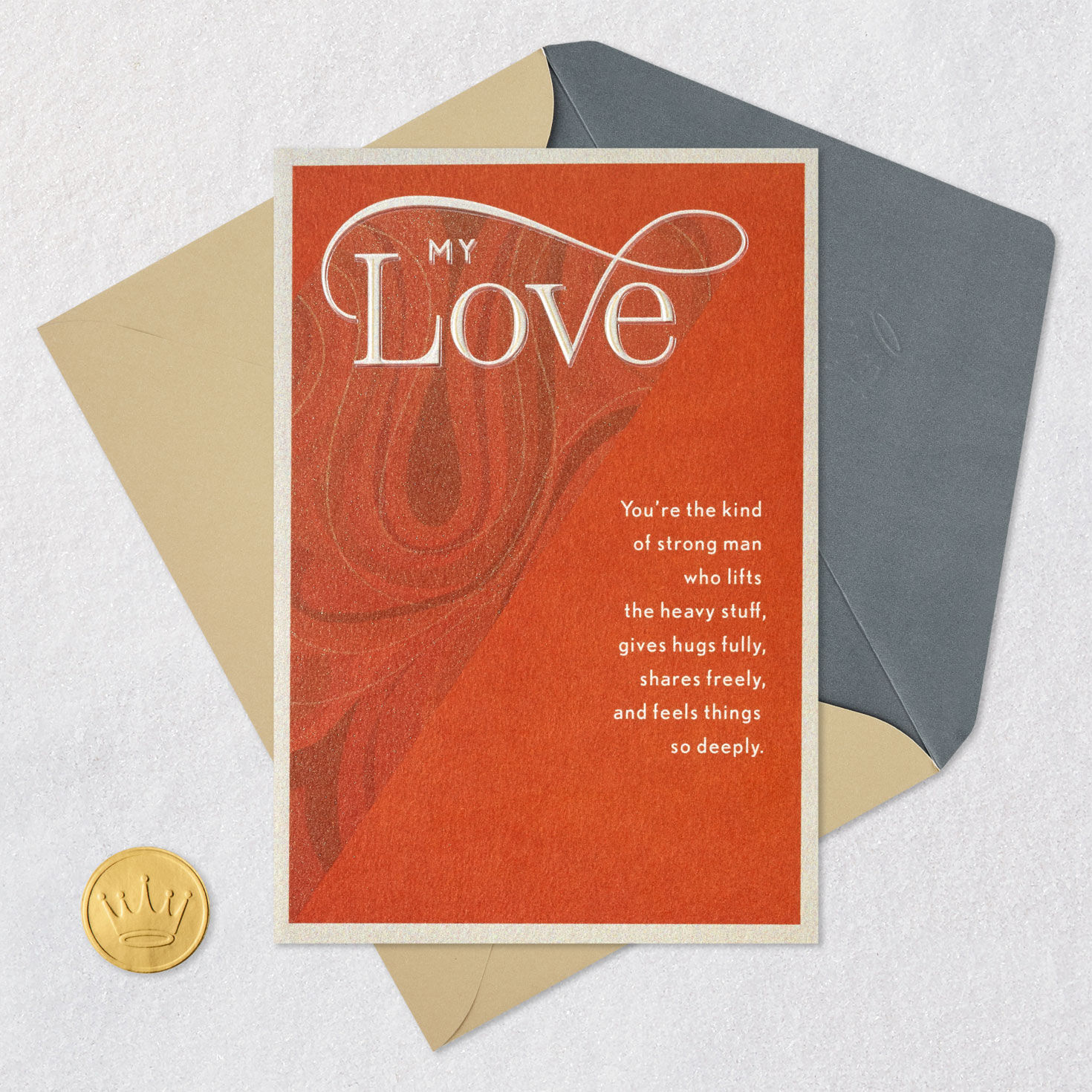 Lucky to Love You Birthday Card for Husband, , large image number 5