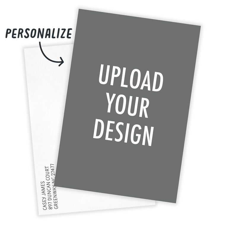 Create Your Own Vertical Flat Photo Card, , large image number 3