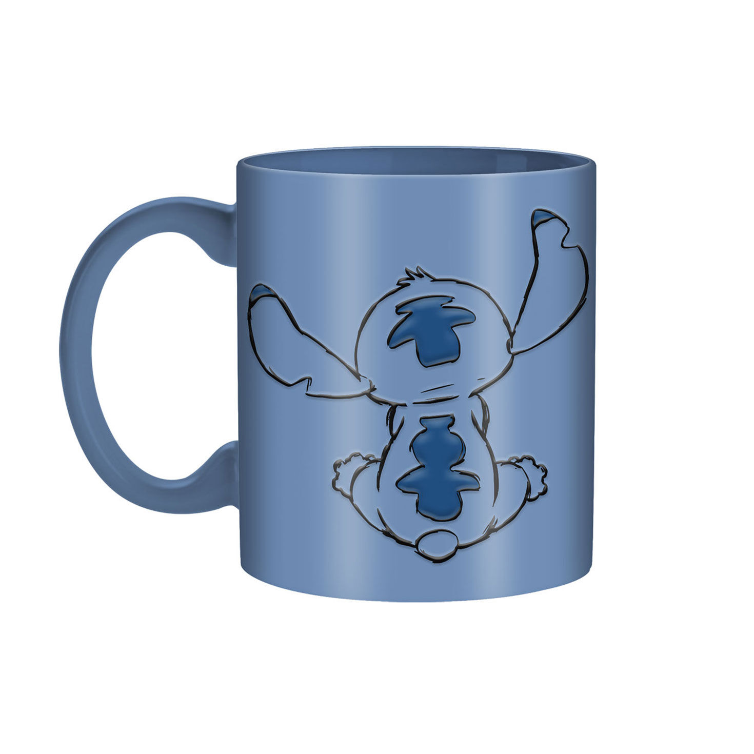 Silver Buffalo Disney Stitch Sketched Purple Mug back image number 2