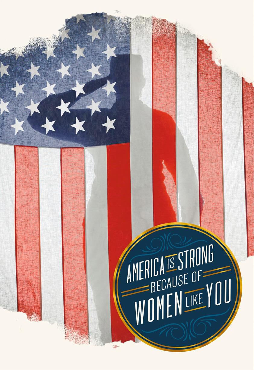 Salute to Strong Servicewomen Veterans Day Card