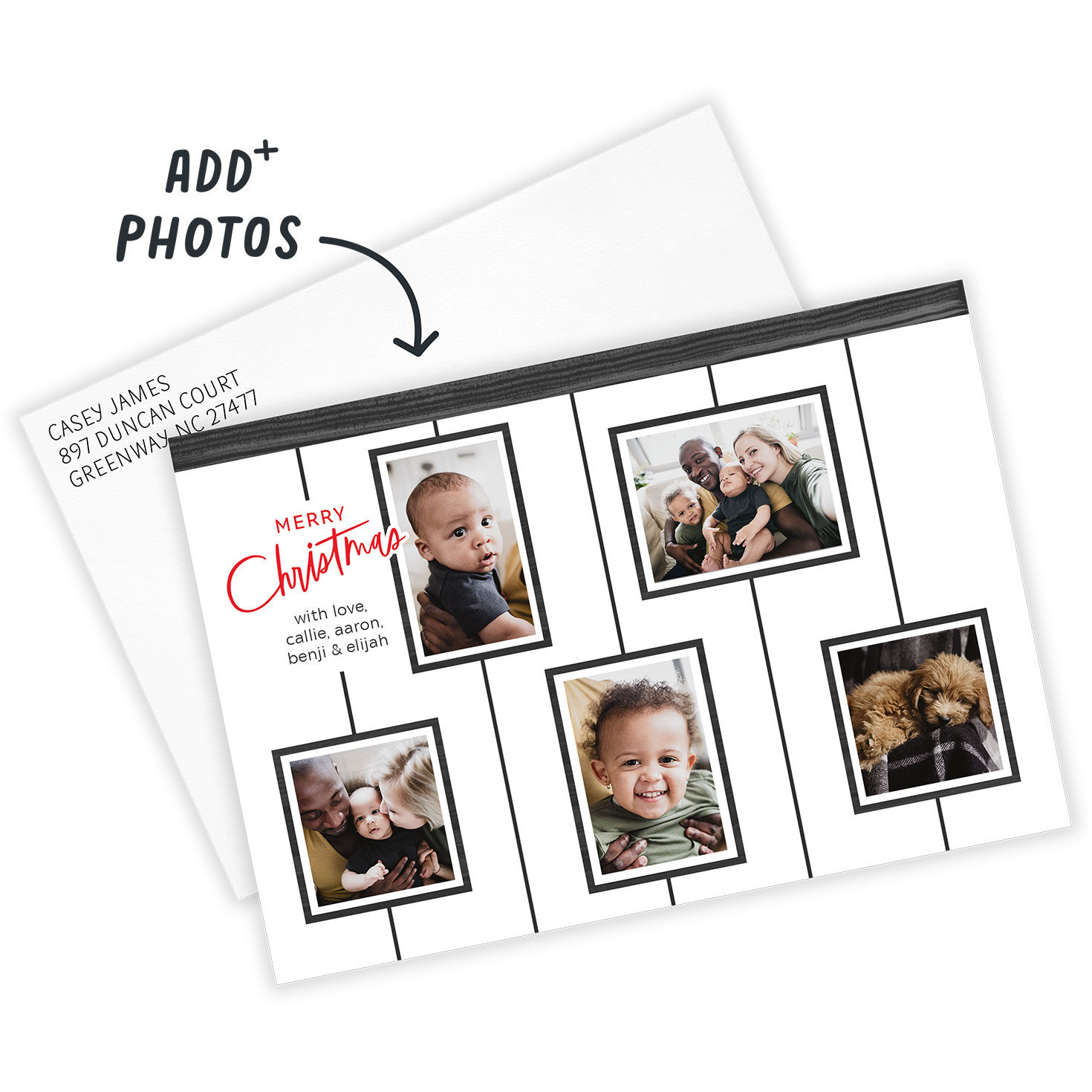 Photo Gallery Flat Christmas Photo Card, , large image number 2