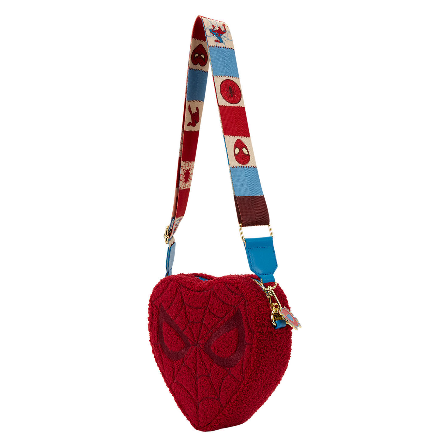 Spider-Man Face Heart Crossbody Purse Side image number 3
