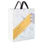 15.5" Gold and Silver Pleated Gift Bag, , large image number 1