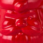 Color-Dipped Shaped Santa Mug in Red upclose detail image number 3
