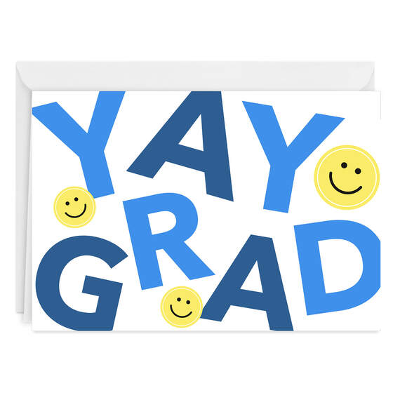 Yay Grad Folded Graduation Photo Card, , large image number 1