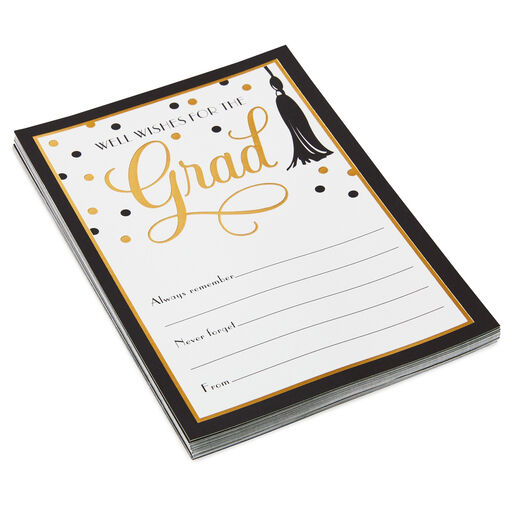 Grad Advice and Well Wishes Note Cards, Pack of 25, 