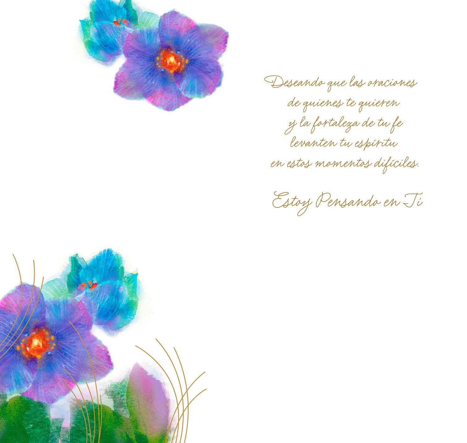 A Prayer of Encouragement Spanish-Language Sympathy Card