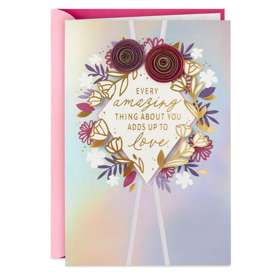 It All Adds Up to Love Romantic Mother's Day Card
