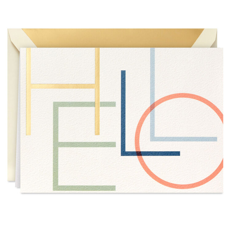 Hallmark Box Note Cards Modern Hello Boxed Blank Notes, Pack of 8 - Note Cards & Stationery ...