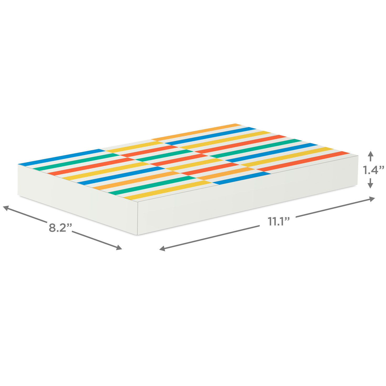 Celebrate friends and family members' birthdays with this 3-pack of small gift boxes in coordinating festive designs. 2-piece gift boxes come with coordinating yellow bases.  image number 3