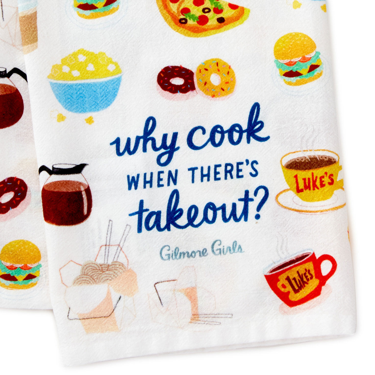 Gilmore Girls Why Cook Tea Towel, , large image number 3