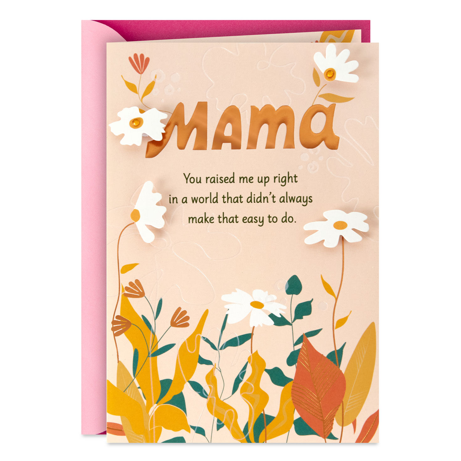 You Raised Me Up Right Mother's Day Card for Mama