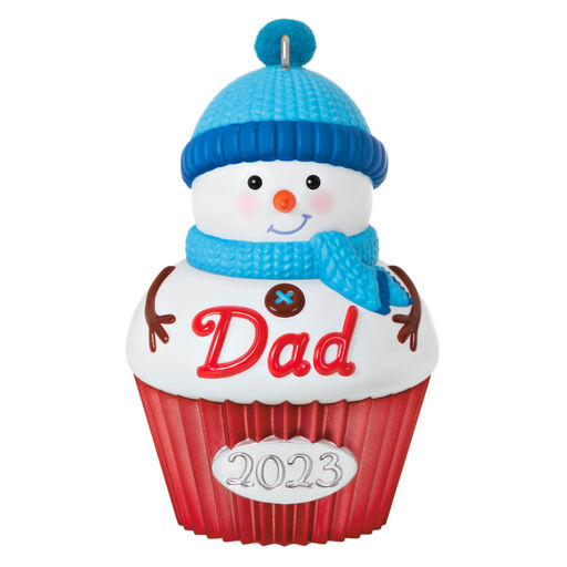Dad Cupcake 2023 Ornament, 