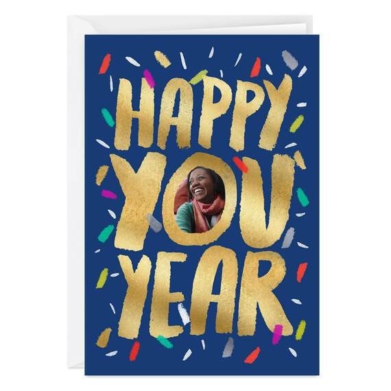 Personalized Happy You Year Photo Card, , large image number 1