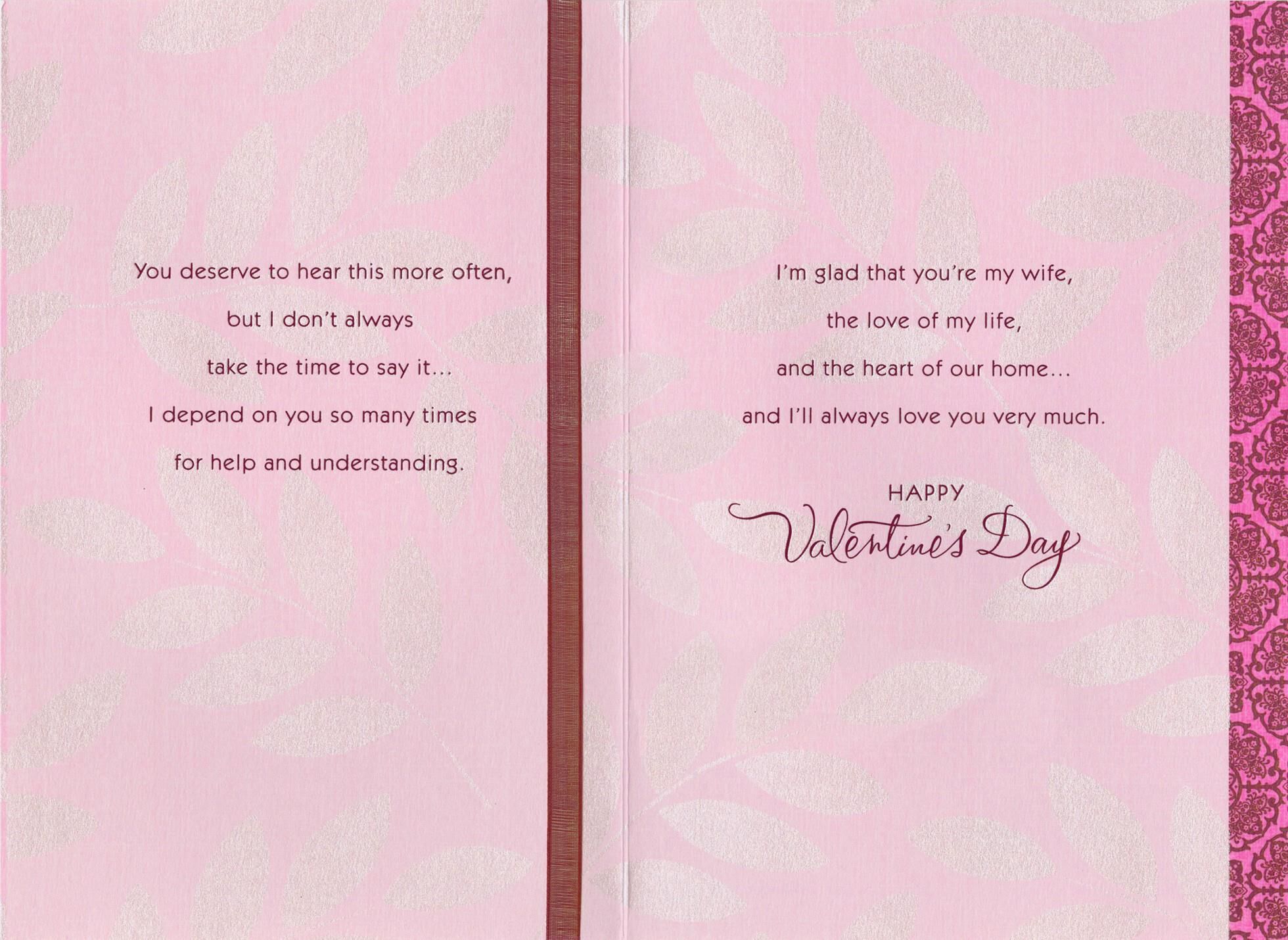 Love of My Life Valentine's Day Card for Wife