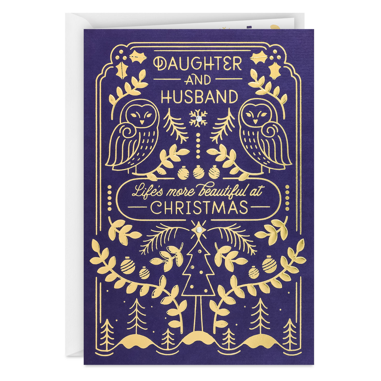 Life's More Beautiful Christmas Card for Daughter and Her Husband