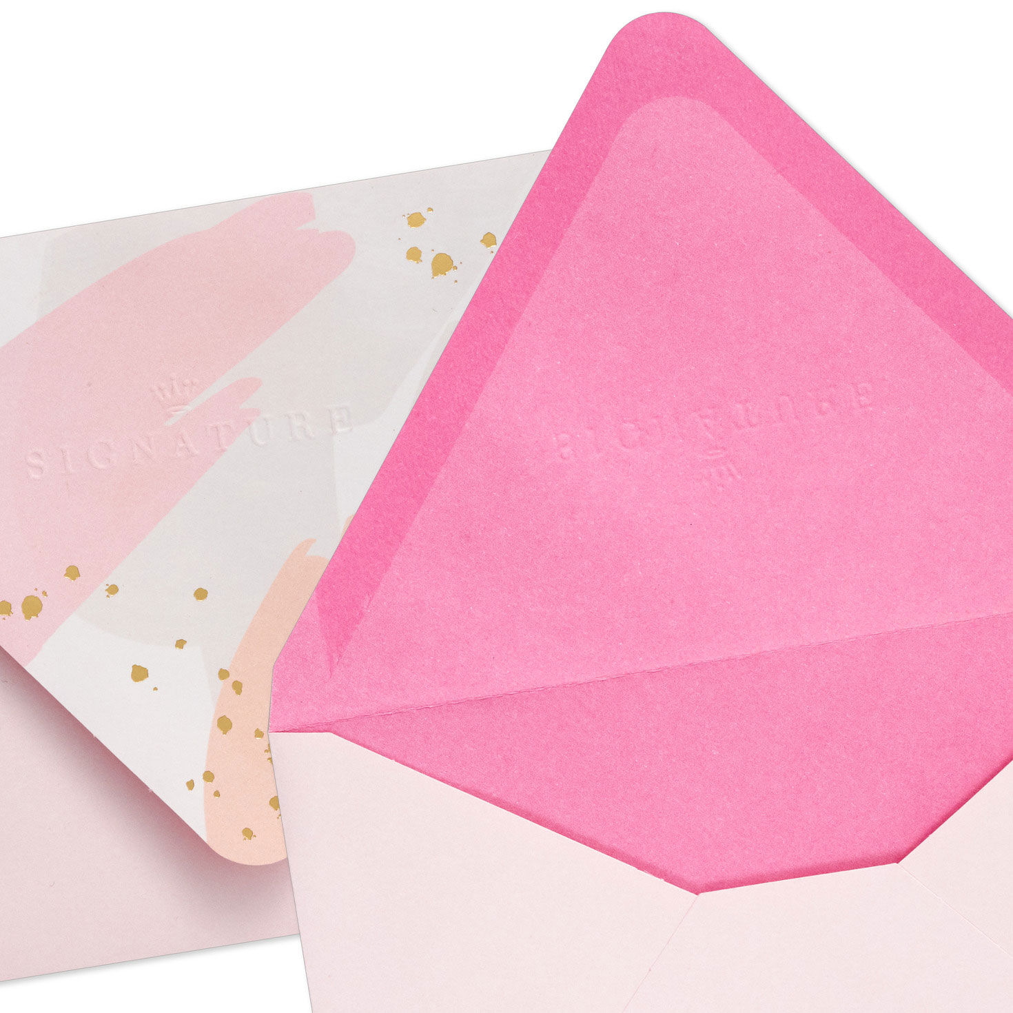 Light Pink Brushstroke Envelopes Pack envelope flap open image number 3