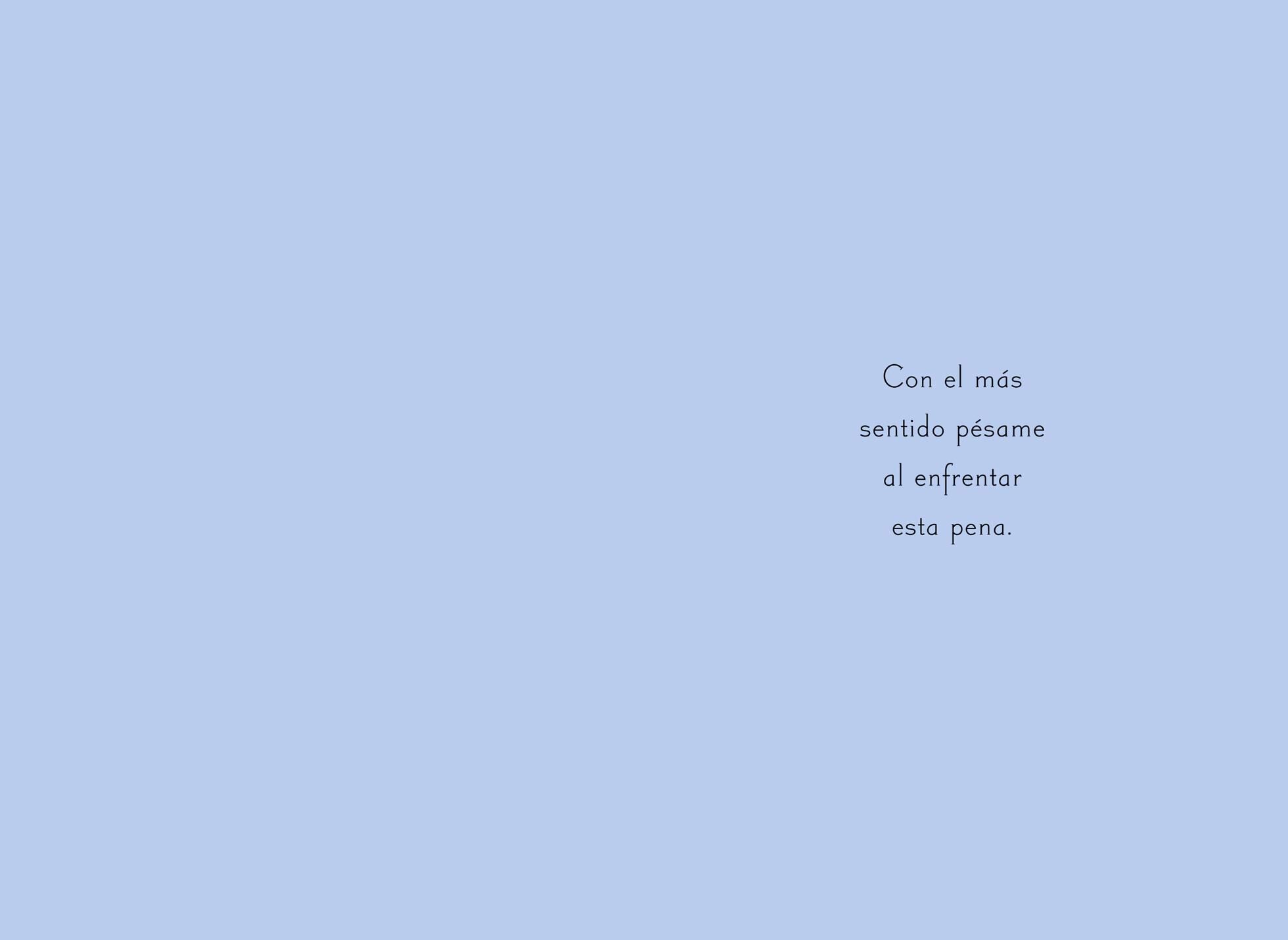 Lavender and Lace Spanish-Language Sympathy Card