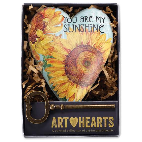 You Are My Sunshine Art Heart Sculpture, 4", , large image number 4