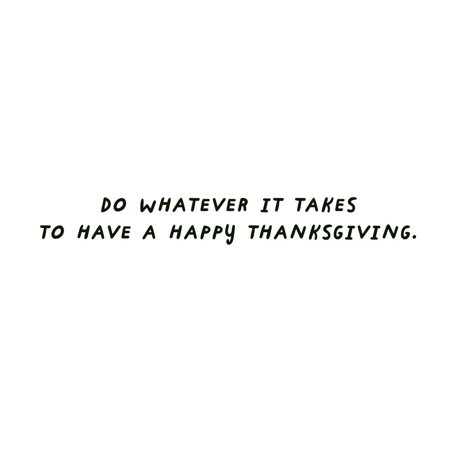 Turkey With Pizza and Sign Funny Thanksgiving Card Sentiment image number 2