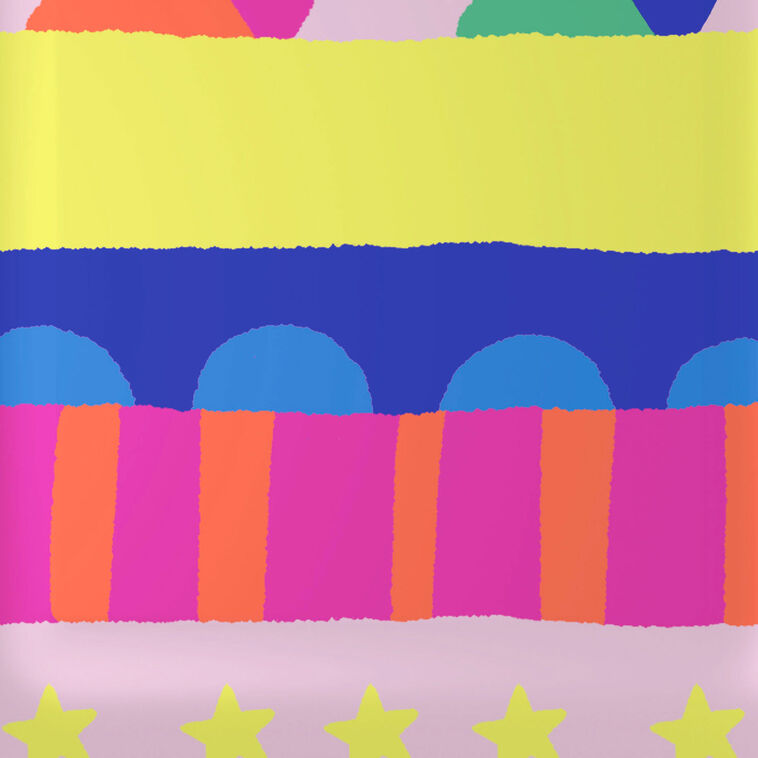 Stacked Geometrics Square Dinner Plates, Set of 8, , large image number 4