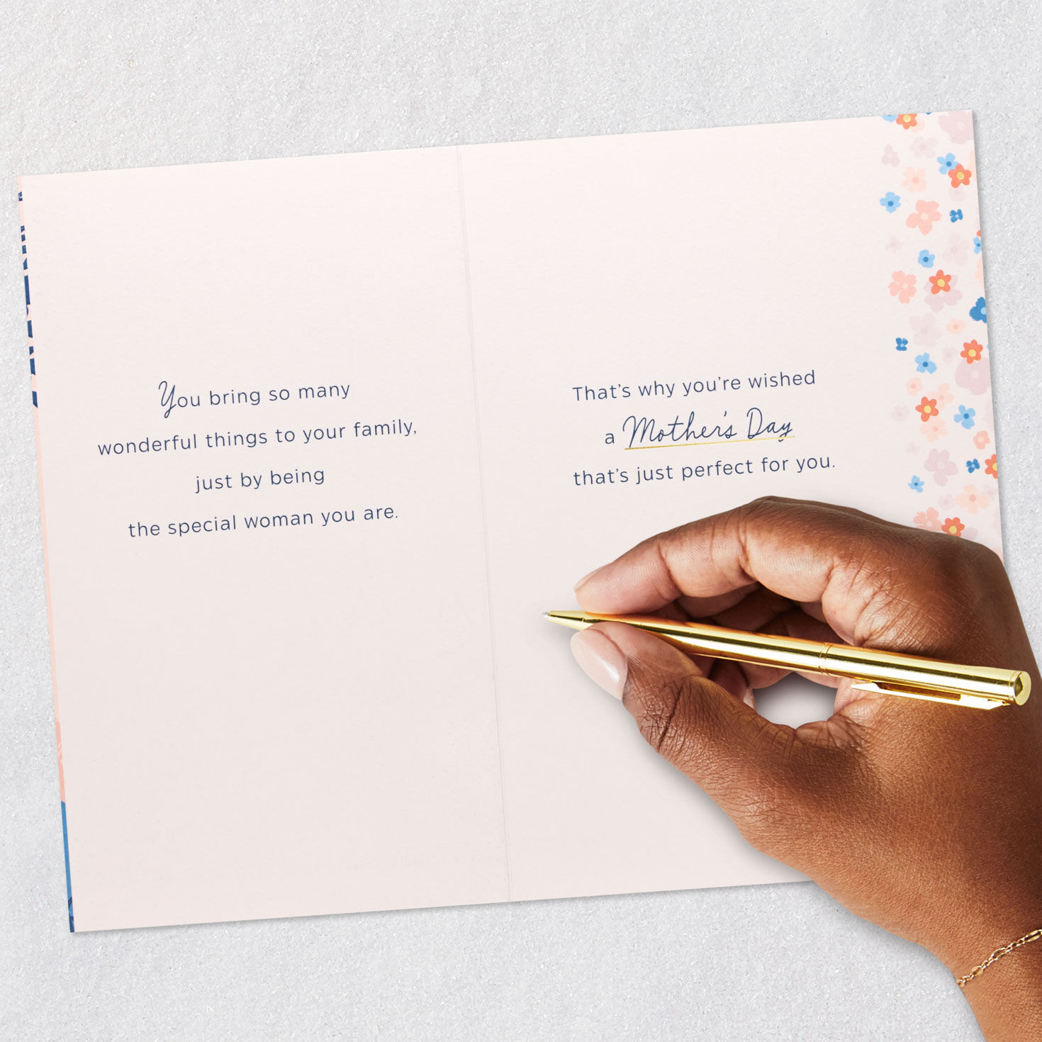 Swing and Tree on Hill Mother's Day Card Signing card image number 7