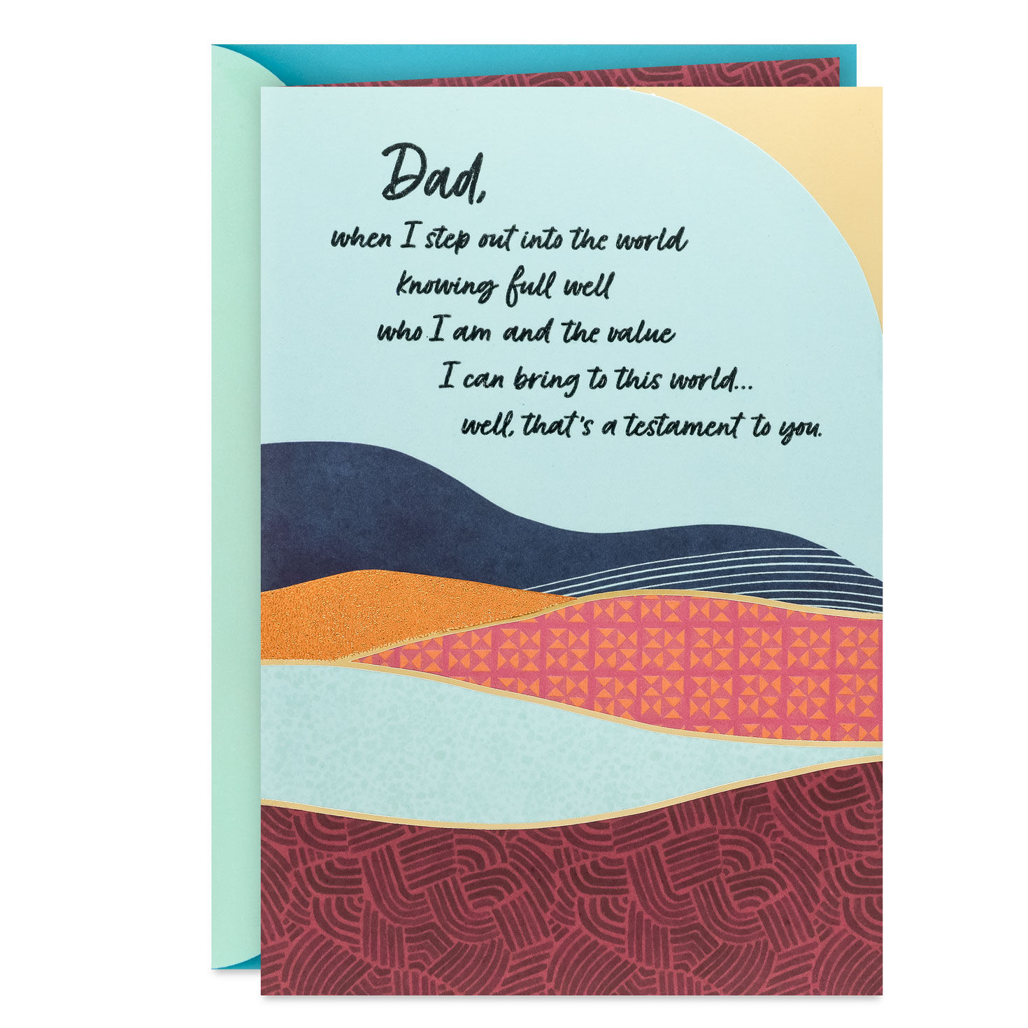 Thanks for Your Strong, Reliable Presence Father's Day Card for Dad
