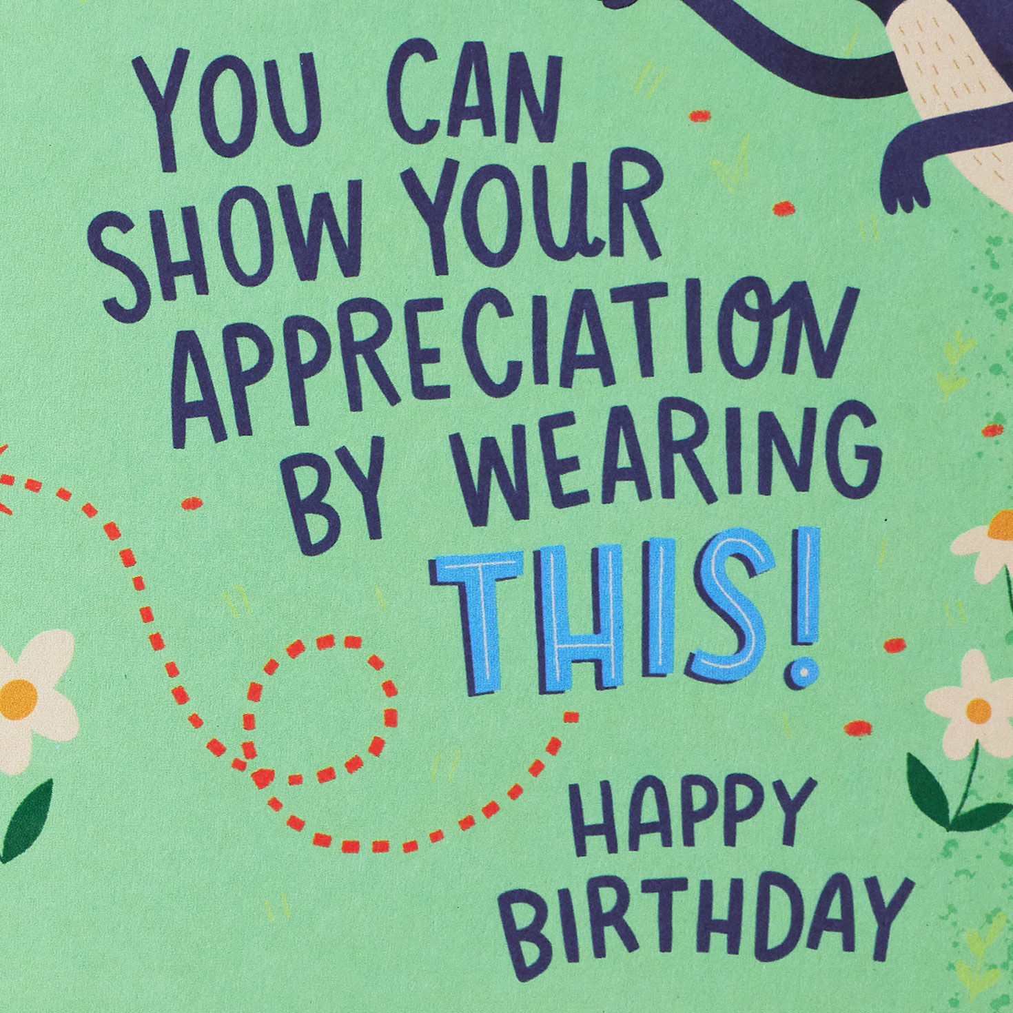 Skunk Funny Birthday Card With Sticker for Sister Sentiment image number 2