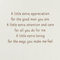 A Little Extra for the Man I Love Romantic Birthday Card for Him, , large image number 2