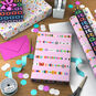 Beads and Hearts Wrapping Paper Roll 3-Pack  image number 3