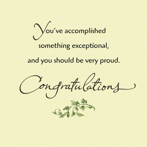 Something Exceptional Master's Degree Graduation Card, 