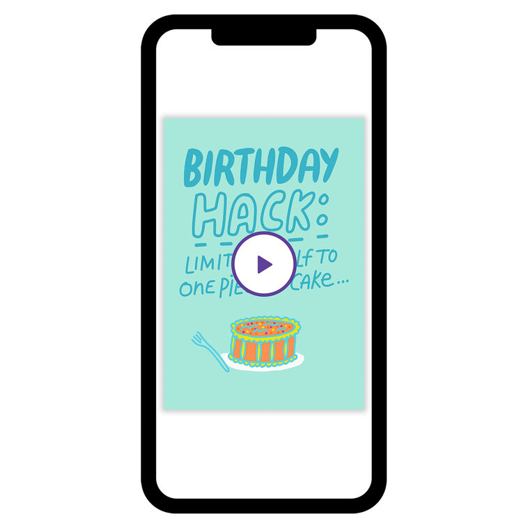 Cake Hack Funny Birthday eCard