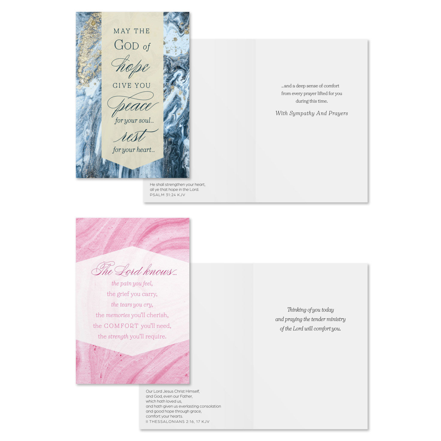 Marble DaySpring Sympathy Cards Assortment Card Front with Sentiment image number 3