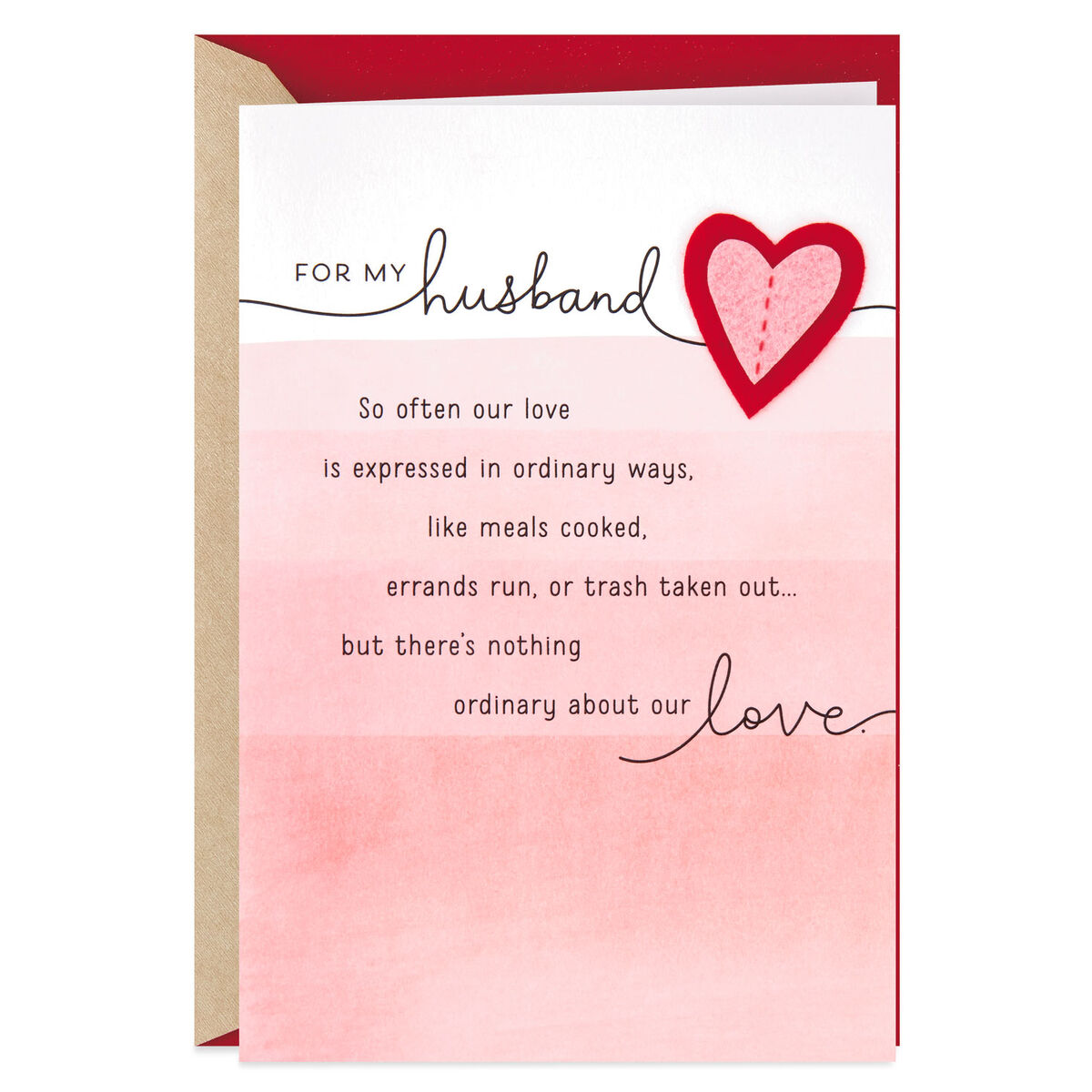 Nothing Ordinary About Our Love Valentine's Day Card for Husband ...