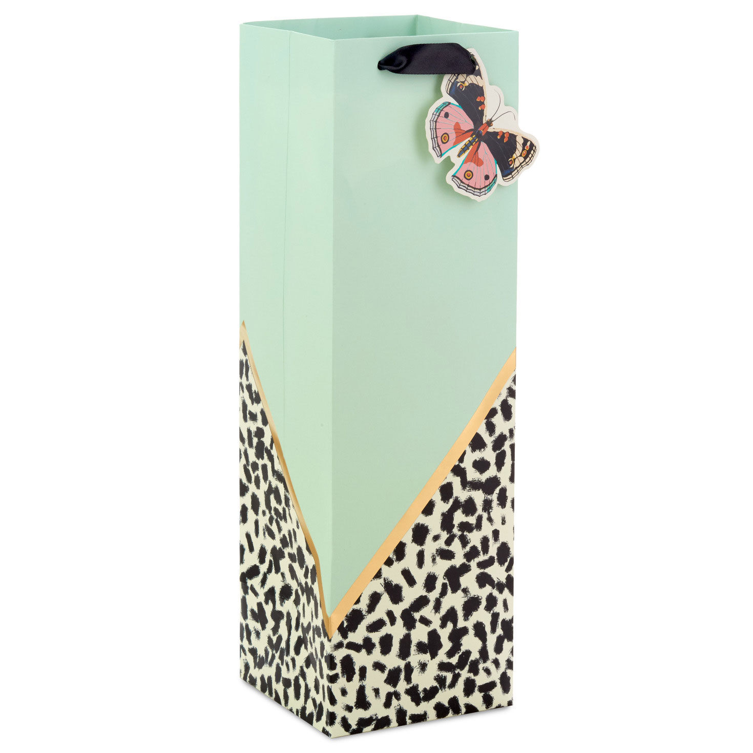 13" Butterfly on Cheetah Print Wine Gift Bag for only USD 4.49 | Hallmark