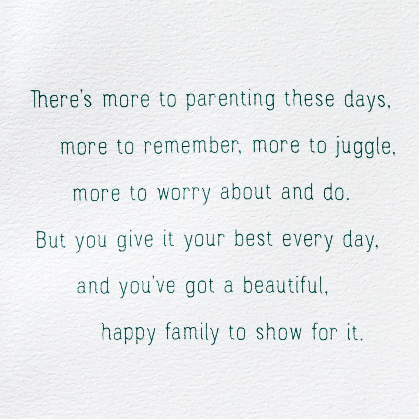 Botanical Heart on Green Son Father's Day Card Sentiment image number 2