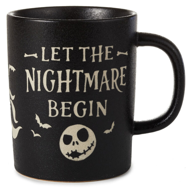 Disney Tim Burton's The Nightmare Before Christmas Let The Nightmare Begin Mug, 16.5 oz.