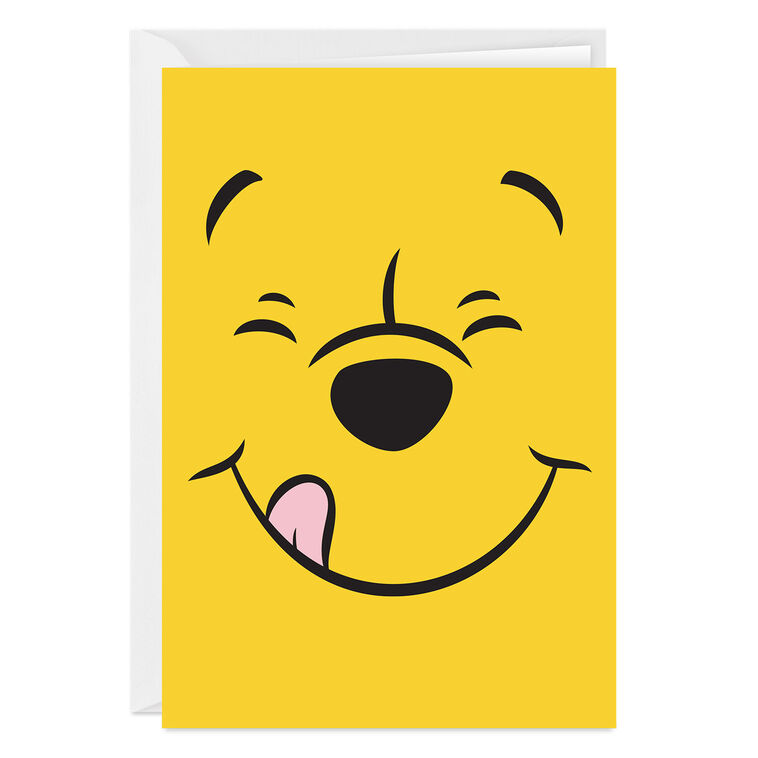 Disney Winnie the Pooh Face Custom Card